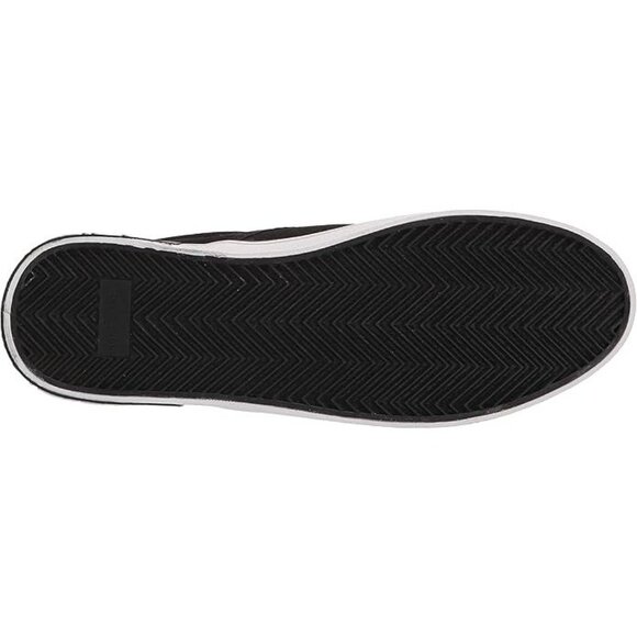 NEW Calvin Klein Men Ryor Black White Canvas Slip On Flat Sole Sneaker Shoe - Picture 4 of 7